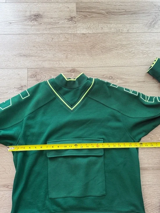 IVY PARK Green Crewneck Sweater with Yellow Trim - Picture 6 of 8